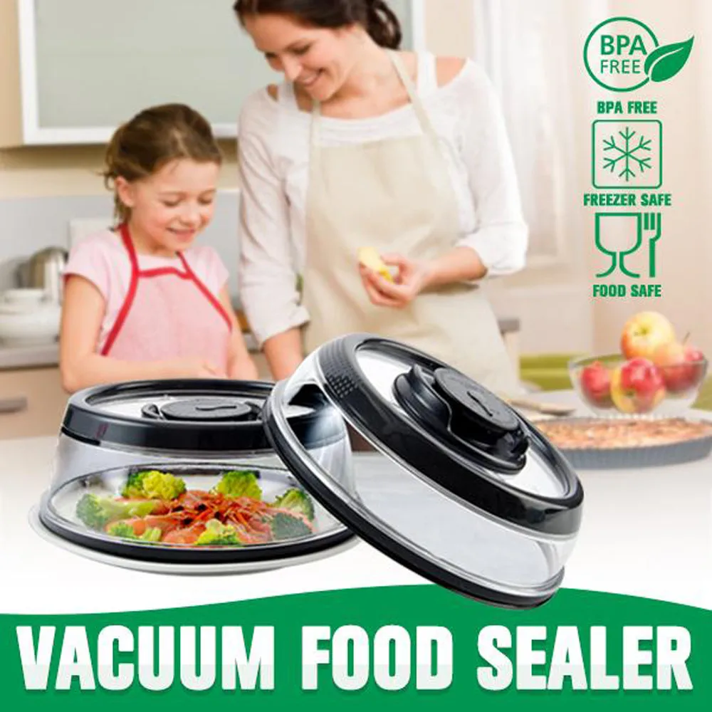

Vacuum Food Sealer Cover Kitchen Instant Vacuum Food Sealer Fresh Cover Food Fresh-keeping Lids Film Sealer Cover