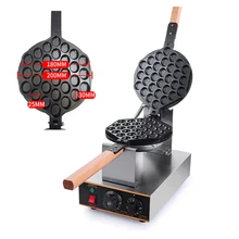 FY-6 Commercial Egg Waffle Maker 110v/220v QQ Egg Waffle Maker Stainless Steel Roaster Machine Egg Wafer Iron Machine 1pc commercial stainless steel electric eggettes egg waffle maker rotated 180 degrees professional waffle heater maker