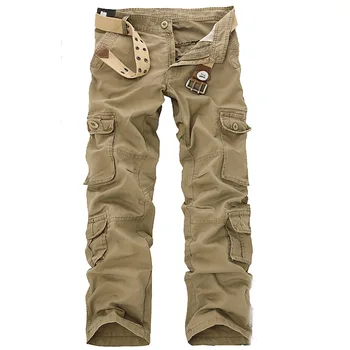 Men Fashion Military Style Multi Pocket Cargo Pants