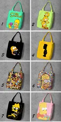 IVYYE в Simpsonss Мода Аниме складной холст повседневная хозяйственная сумка сумки на плечо индивидуальные сумки Tote леди для девочек; Новинка