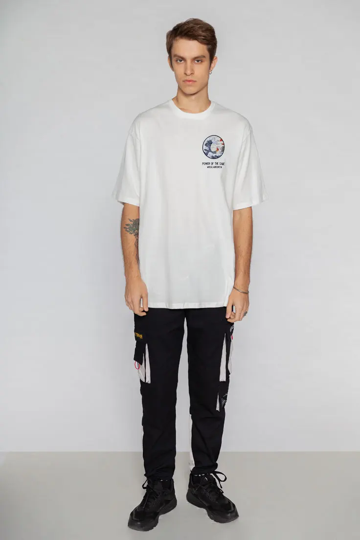 Japanese Embroidery Ukiyo Cat Tshirts 3