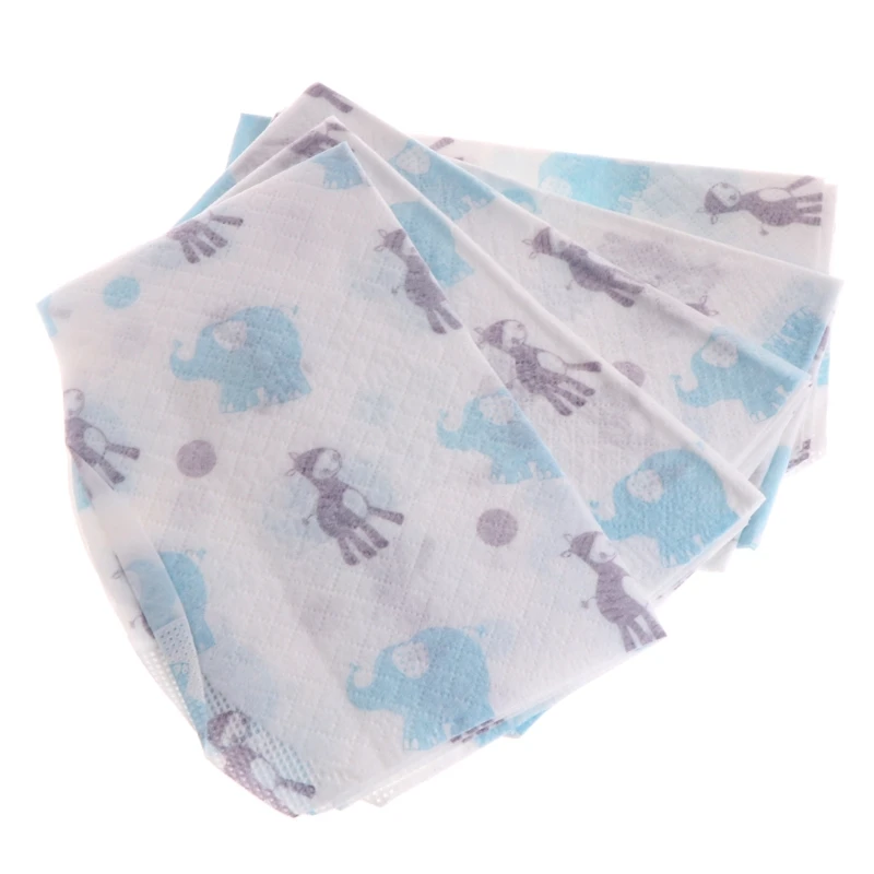 10 Pcs/set Disposable Baby Bibs Newborn Blend Cotton Waterproof Bibs