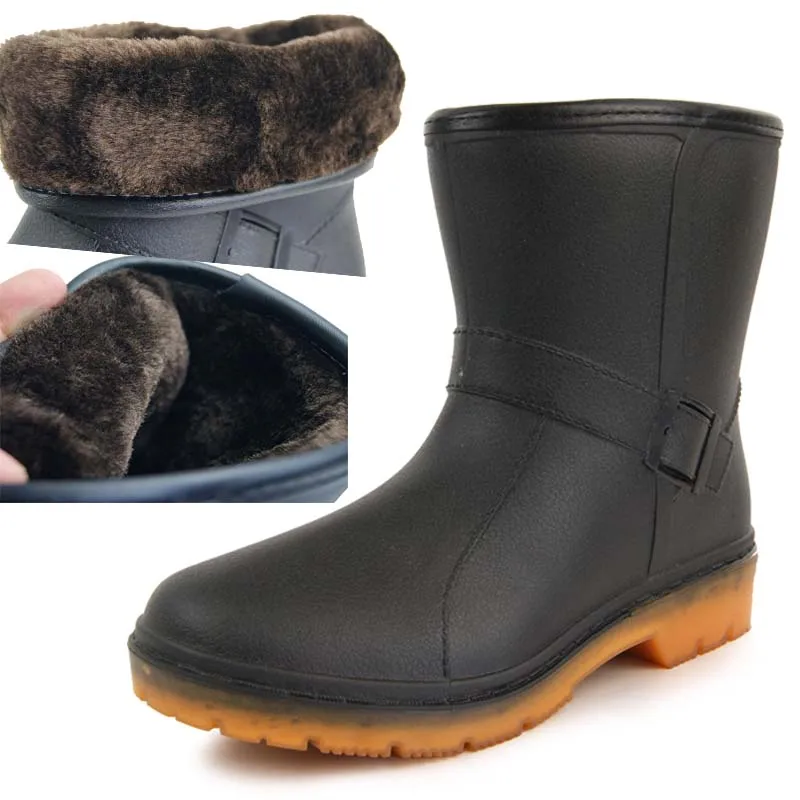short rubber boots for men