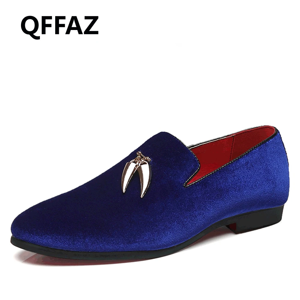 

QFFAZ Men's Shoes Large Size shoes for men casual Mens Designer Shoes For Men Pointed Toe Loafers Slip On Men's Flats for Party
