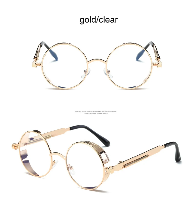 2019 Металл мужские солнцезащитные очки в стиле стимпанк Для женщин моды круглые очки фирменный дизайн Винтаж солнцезащитные очки высокое