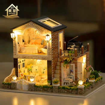 

XXXG DIY cabin Irish retro handmade building assembled model toy house birthday gift new year girl