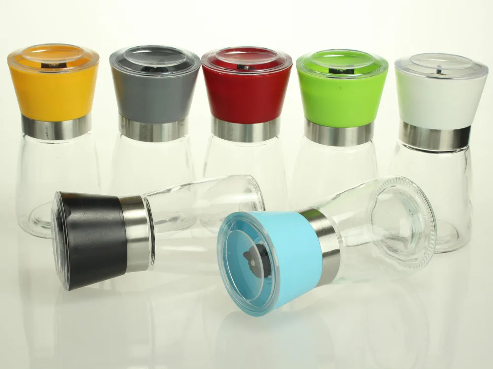 

Fashion New Hand Driven Pepper Grinder Mill,Salt Muller,Ceramic Burr,Glass Body Manual Easy Operation,Kitchen Gadgets