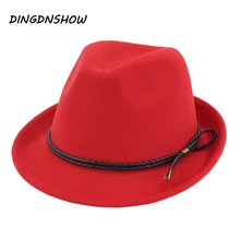 [DINGDNSHOW] брендовая бейсболка с меховым помпоном для взрослых шерстяной джазовый зимний головной убор женские фетровые шапки с бантом