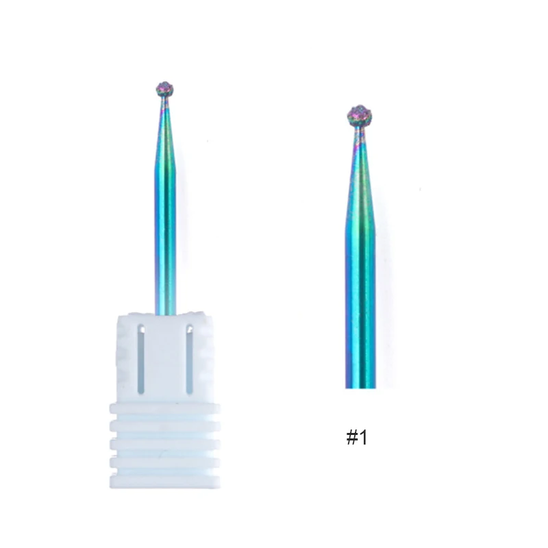 Красочные сверла для ногтей для электрической машины шлифование формирование пилок для ногтей Педикюр Замена шлифовальный блок инструмент для дизайна ногтей - Цвет: 1