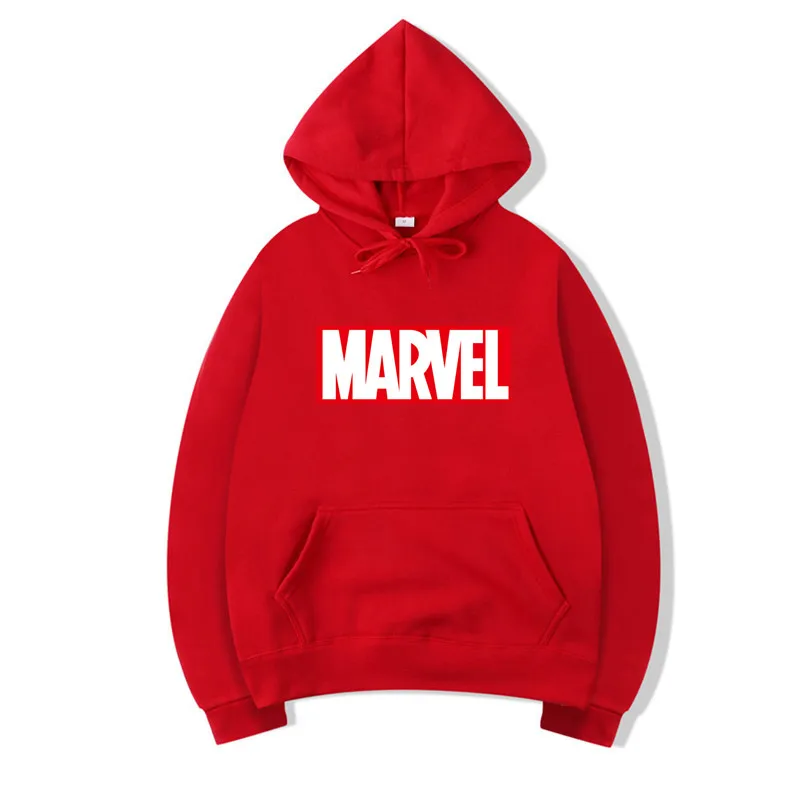 2019 Autumn And Winter Brand Sweatshirts Men High Quality MARVEL Letter Printing Fashion Mens Hoodies Thickened Men's Hoodie