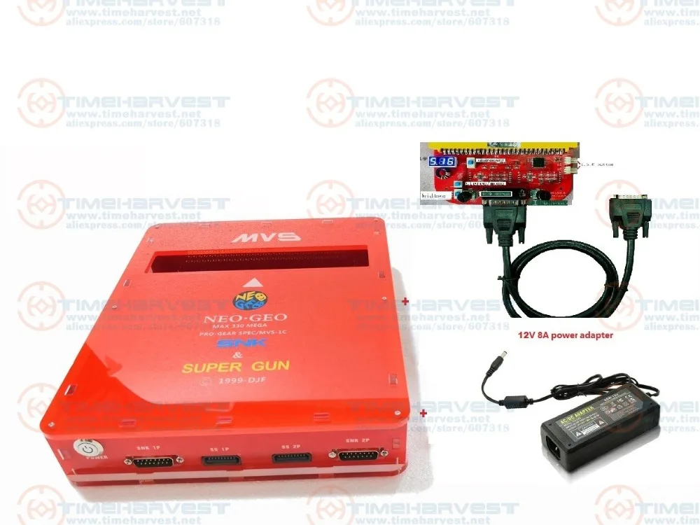 Новое поступление 2 в 1 CBOX MVS SNK NEOGEO CMVS + JAMMA конвертер с адаптером питания для 161