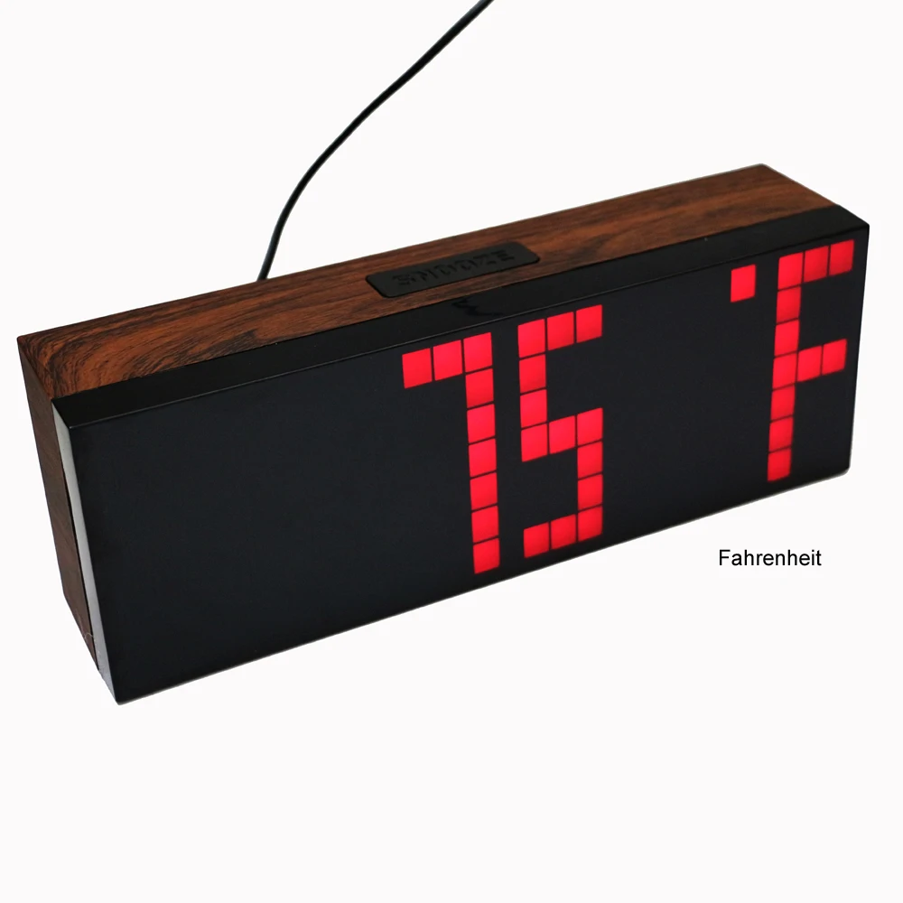Цифровой светодиодный Будильник с большим шрифтом, настенные часы с календарем, таймер обратного отсчета, спортивный таймер, большой светодиодный Будильник с дисплеем