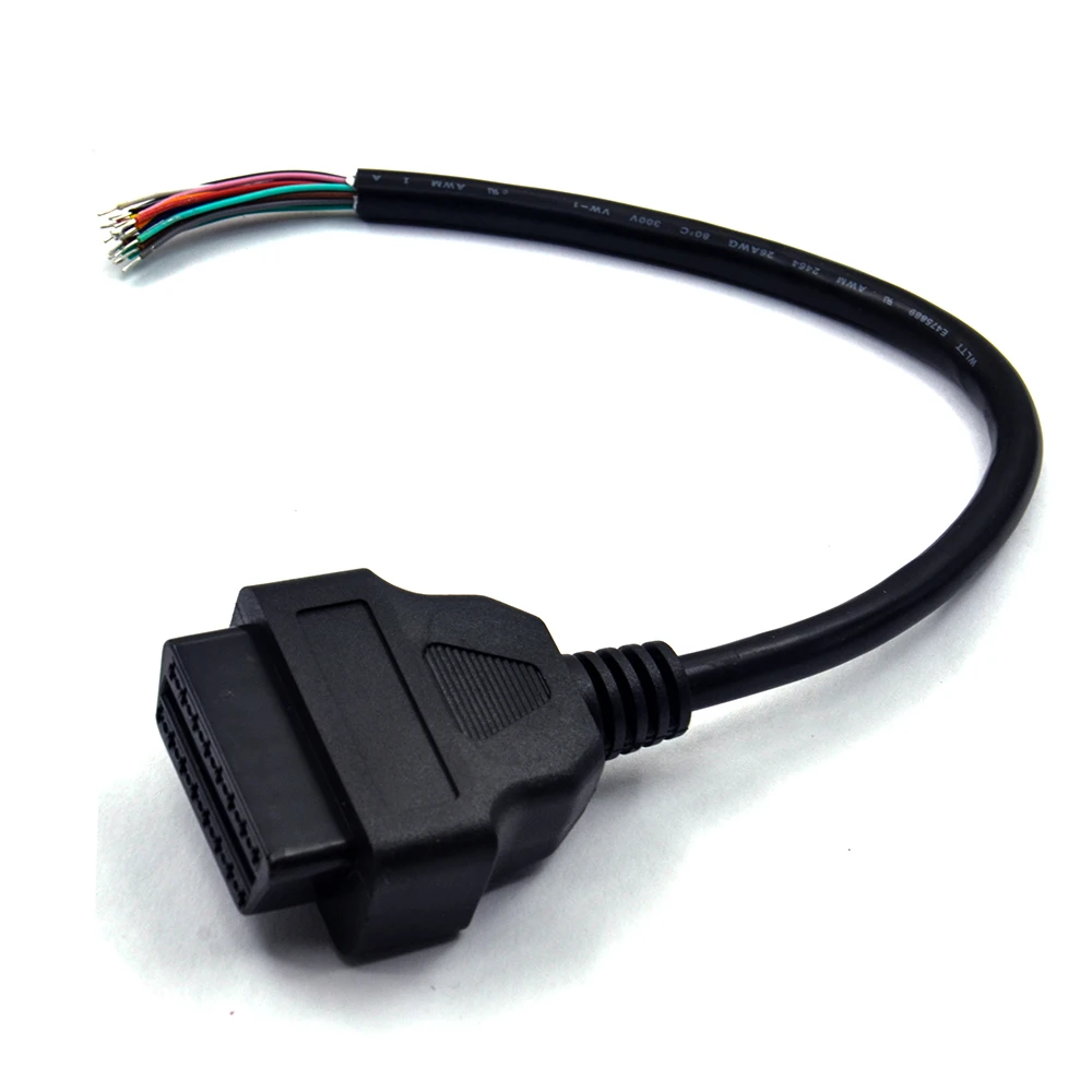 OBD2 16Pin мужской разъем для ELM327 удлинитель адаптер кабель OBDII EOBD (система бортовой