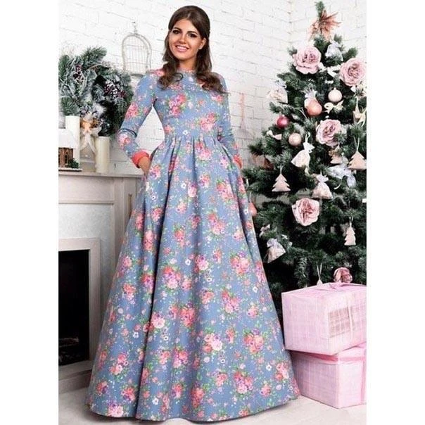 work long sleeve maxi dress