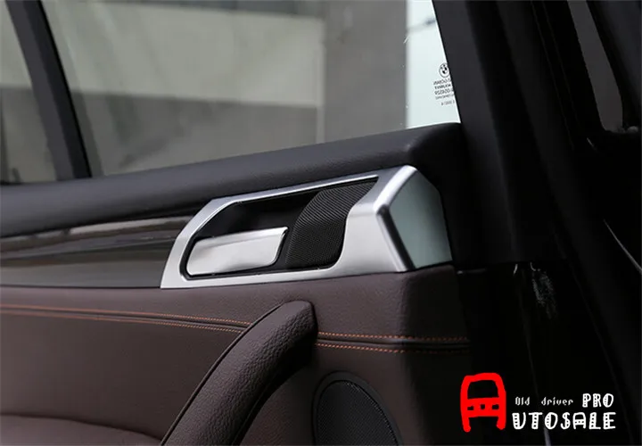 

FOR BMW X3 F25 2011 2012 2013 2014 2015 ABS Metal Chrome Inner Inside Door Bowl Cover Trim 2pcs Glossy