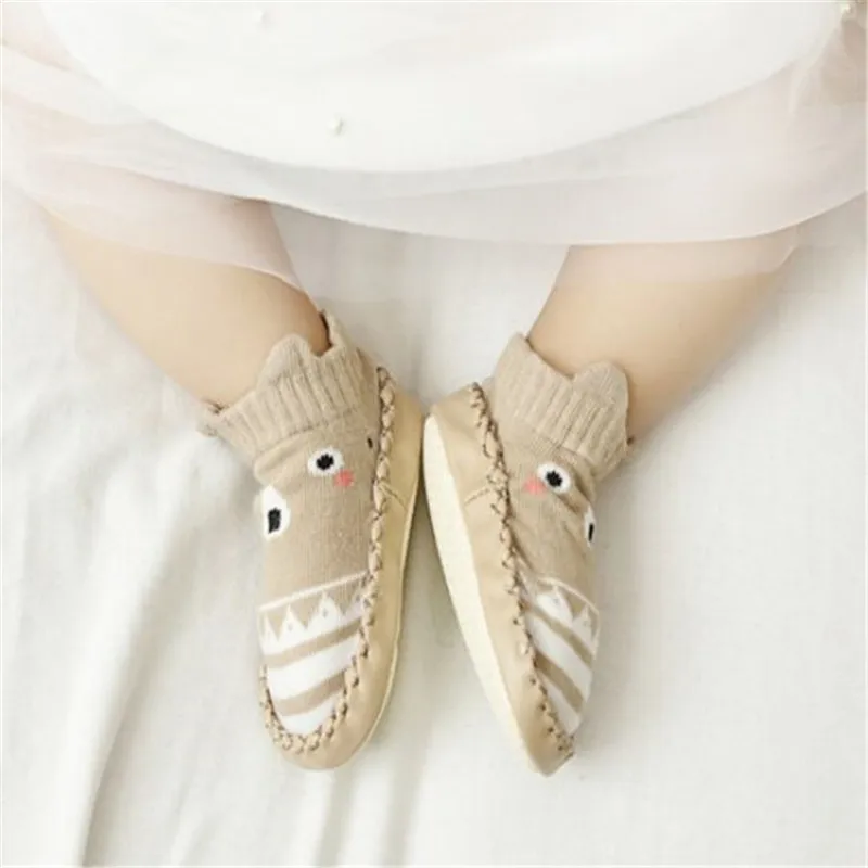 Dziecięce buciki skórzane dziecięce buty bawełniane nowonarodzone maluch chłopiec buty miękkie podeszwy jesienne zimowe buty dla małych dzieci dla dziewczynki
