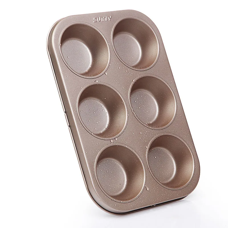 6/12 Cups tart pan Metal cupcake Mould cake base tart tray Egg tart