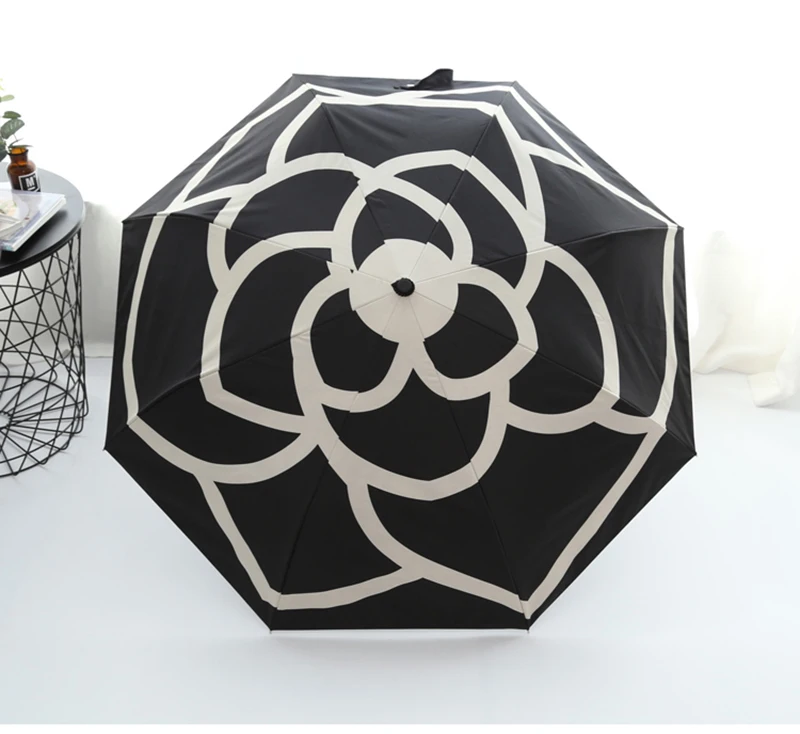 Камелия Мода 3 раза мужской зонт автоматический японский УФ солнечные зонтики дождя женщин ветрозащитный зонтик подарок