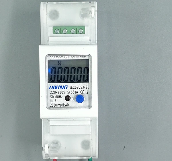 5(65) 220 в 230 В 50 Гц 60 Гц Напряжение тока DDS238-2 ZN/S однофазный din-рейку кВт-ч Ватт час счетчик энергии с RS485 MODBUS-RUT