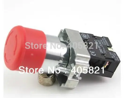 

Emergency stop push button switch turn to release 1NC Mushroomhead dia 30MM Industrial Machine switch