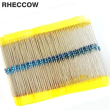 Rheccow 1220 шт./комплект 122 значения 122*10 Значение Резистор Комплект 1/4 Вт 0.25 Вт из металла плёнки резистор Ассорти Kit 1% и