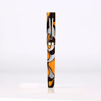

Moonman N2 Mini Resin Acrylic Amber Fountain Pen Pocket Short Ink Pen Fashion Gift Set Extra Fine/ Fine 0.38/0.5mm for Office