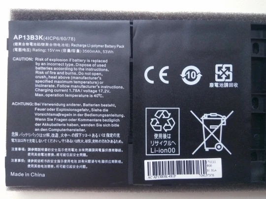  Original Laptop Battery AP13B3K for Acer Aspire V5 R7 V5-572G V5-573G V5-472G V5-473G V5-552G M5-58
