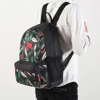 

062317 unisex large high capacity fold backpack double shoulder bag