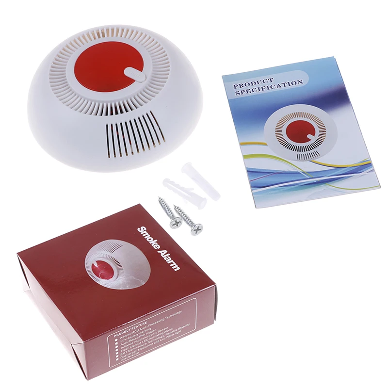 Высокочувствительный стабильный независимый сигнал дыма детектор внутренней безопасности беспроводной предупреждение детектора дыма