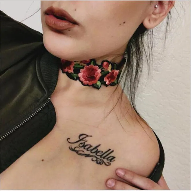 Bohemian Boho Flower Choker Necklace Women Steampunk Maxi Tattoo Chokers Chocker Femme Collier Collar Jewellery 2017 | Украшения и