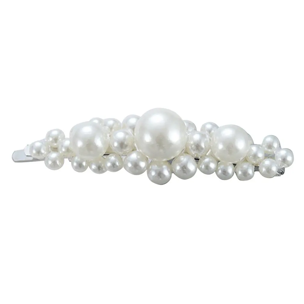 

2019 new headdress Korea ins pearl hairpin clips girl bb clip net red hair clip Liu Haifa card ponytail side hair clip