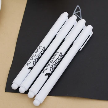 

1pc White Liquid Chalk Pen Marker For Glass Windows Chalkboard Blackboard Office & School Markers