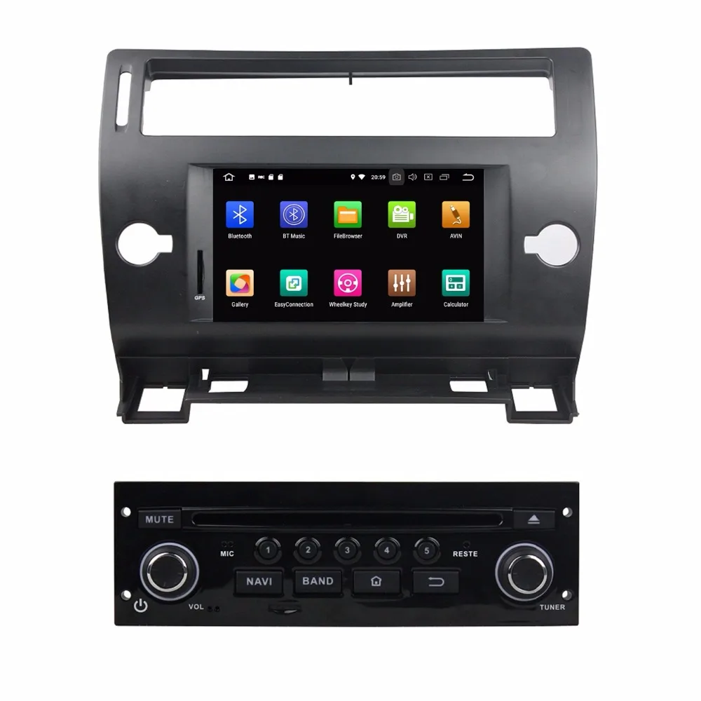 Clearance 7 inch Octa Core Android 9.0 Car Radio DVD GPS Navigation For CITROEN C4 2005-2011 Car multimedia 4G RAM 64G RAM STEREO media 1