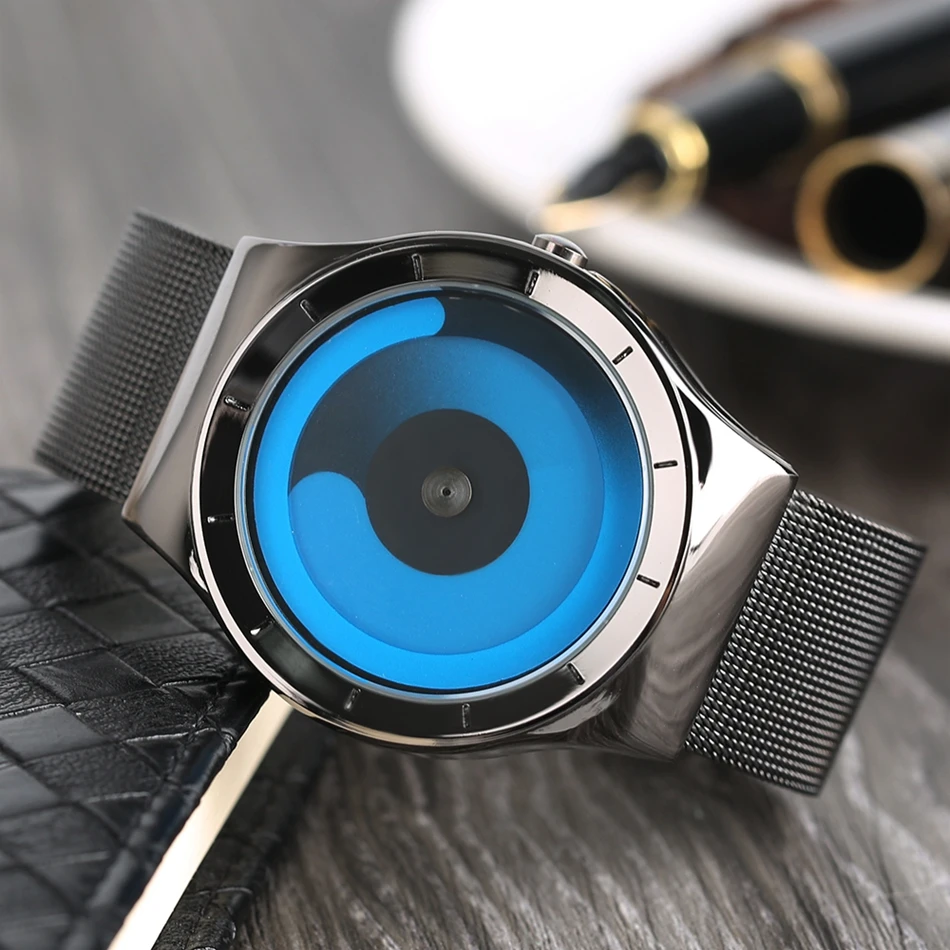 Men Creative Watches Vortex Dial Colorful Design New Arrival Quartz Wrist Watch Men Women Christmas Gift Watch Xmas Clock Relos (22)