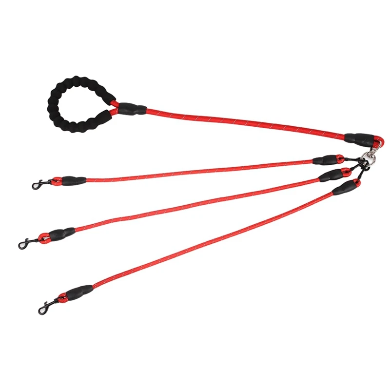 

Detachable Multi-head Traction Belt Ropes Pet Multi Ways Leash For Dog Walking Tracks With 2/3/4/5 Elastic Dogs Straps Splitter