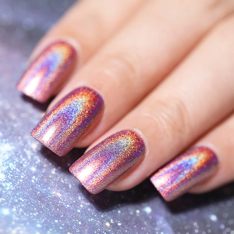 BORN PRETTY Deluxe голографический лак для ногтей Блестящий лазер Блестящий мерцающий цветной лак для ногтей 6 мл