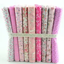 Booksew 50x50 см 9 узоров ассорти "Kawaii розовый" Хлопок Ткань Жир Quaters Тильда Ткань Квилтинг, скрапбукинг Лоскутная Ткань