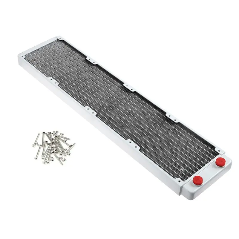 

ALLOYSEED for PC water cooling system 480mm 12 Tubes G1/4 Thread Computer Water Discharge Liquid Heat Radiator