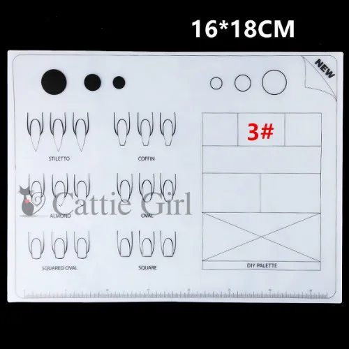 Дизайн ногтей коврик для стемпинга силиконовый коврик для без водного мрамора сухой ногтей штамповка обратная для дизайна ногтей DIY Инструменты для дизайна ногтей Cattie Girl - Цвет: 3