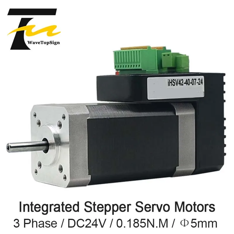 JMC трехфазный iHSV42-40-07-24 578 Вт 0.185Nm 4000 об/мин интегрированный драйвер серводвигателя переменного тока 24VDC автоматизированный специальный