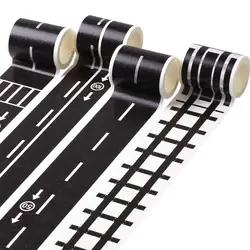 Творческий трафика железной дороги Васи клейкие ленты клей клейкие ленты DIY стикер для скрапбукинга Label Крафтовая Маскировочная клейкие