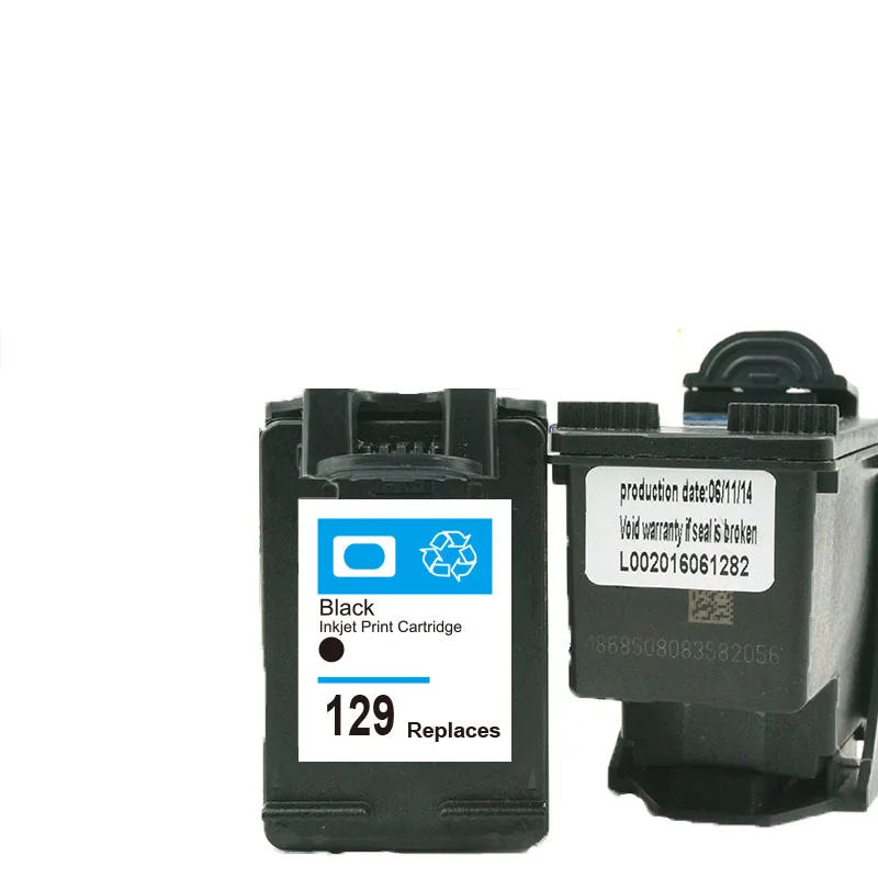 

(2 Pcs black/lot )high quality Remanufactured ink cartridge for HP129 C9364HE use in psc 2575