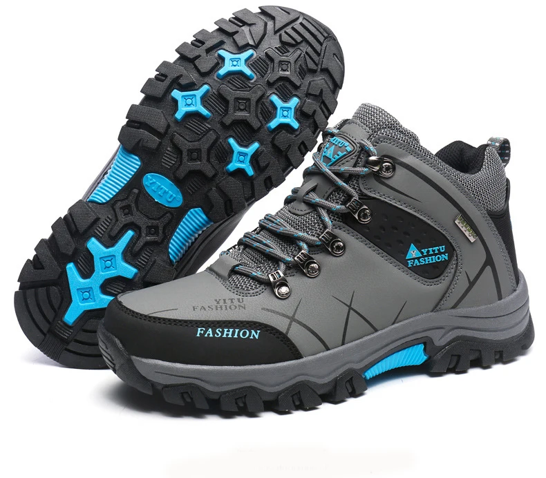 Походные ботинки для походов, мужские кожаные водонепроницаемые ботинки для альпинизма, походов, охоты, мужские уличные кроссовки