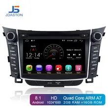 JDASTON Android 8.1 Lettore DVD Dell’automobile Per Hyundai I30 Elantra GT 2012-2017 Multimedia di Navigazione GPS 2 Din Car radio Audio Stereo