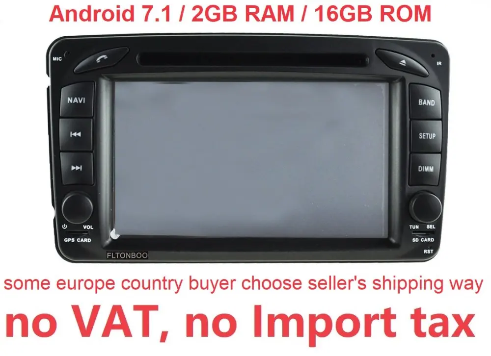 

7" Android 7.1 for Mercedes Benz W209 W203 W168 ml W163 W463 Viano W639 2din car gps navigation Wifi,2GB RAM