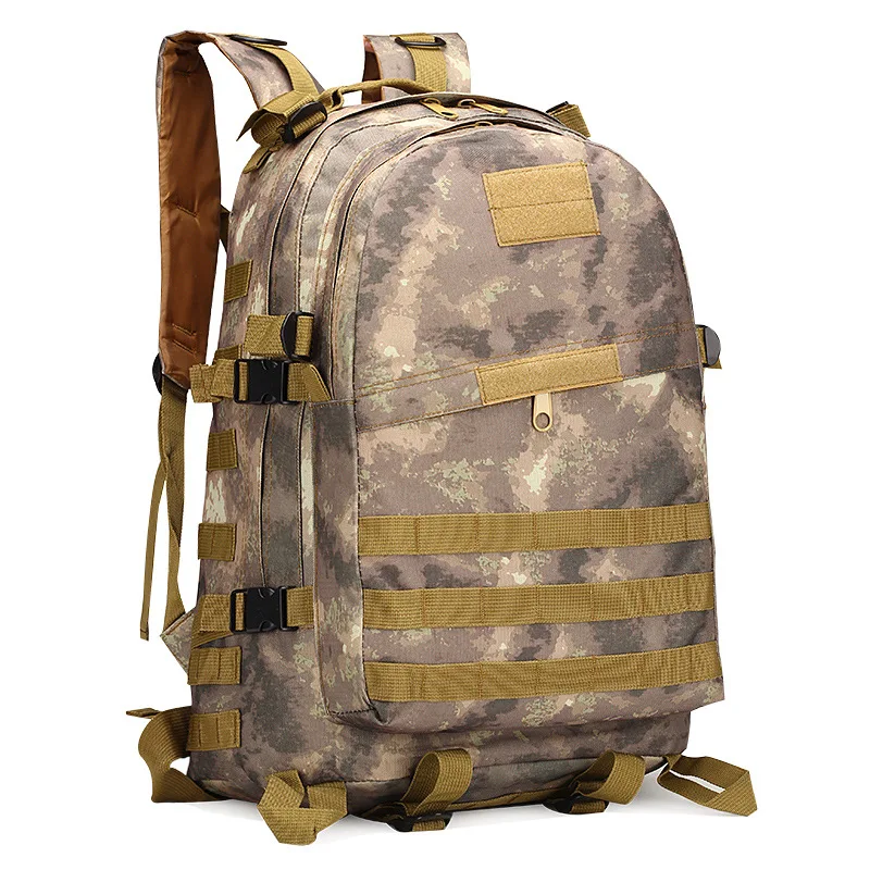 Уличные сумки водонепроницаемый 40л Военный Тактический штурмовой пакет рюкзак армейский Molle рюкзак для наружного туризма кемпинга охоты - Цвет: Ruins of mud
