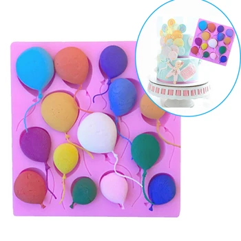 

Balloons Shape Cake Decoration Silicone Mold Chocolate Fondant Molds DIY Kitchen Baking Tools Embossed Pudding Mould