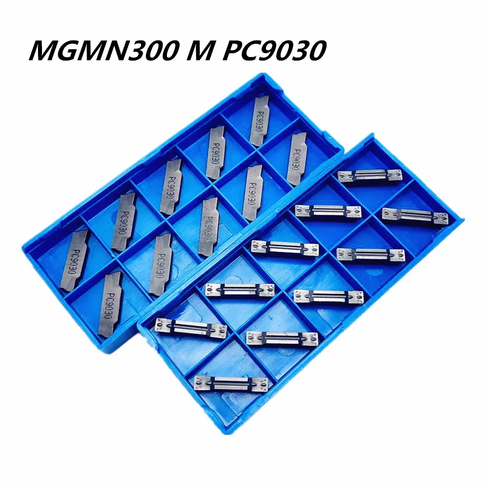 

100PCS Lathe tool MGMN300 M NC9030 Carbide blade metal turning tool MGMN 300 lathe tools CNC parts slotting and grooving tool