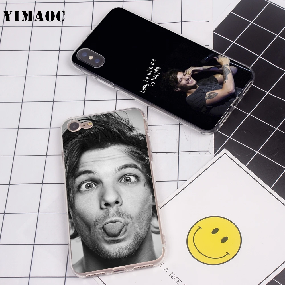 YIMAOC Louis Tomlinson Soft Silicone Case for iPhone 5 5s SE 6 6s 7 8 Plus X