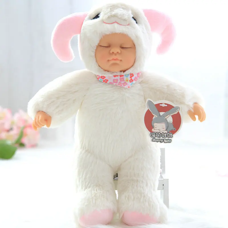 Reborn sleeping baby doll kawaii bebe слон животное плюшевая игрушка розовая свинья Высокое качество Моделирование девочка кукла Прямая - Цвет: 11